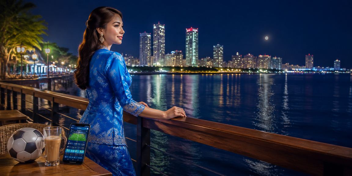 Peminat bola sepak Malaysia berbaju kurung mengikuti pertaruhan di Pulau Pinang